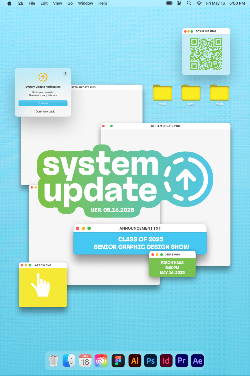 System Update: 2025 WSU Graphic Design Senior Showcase